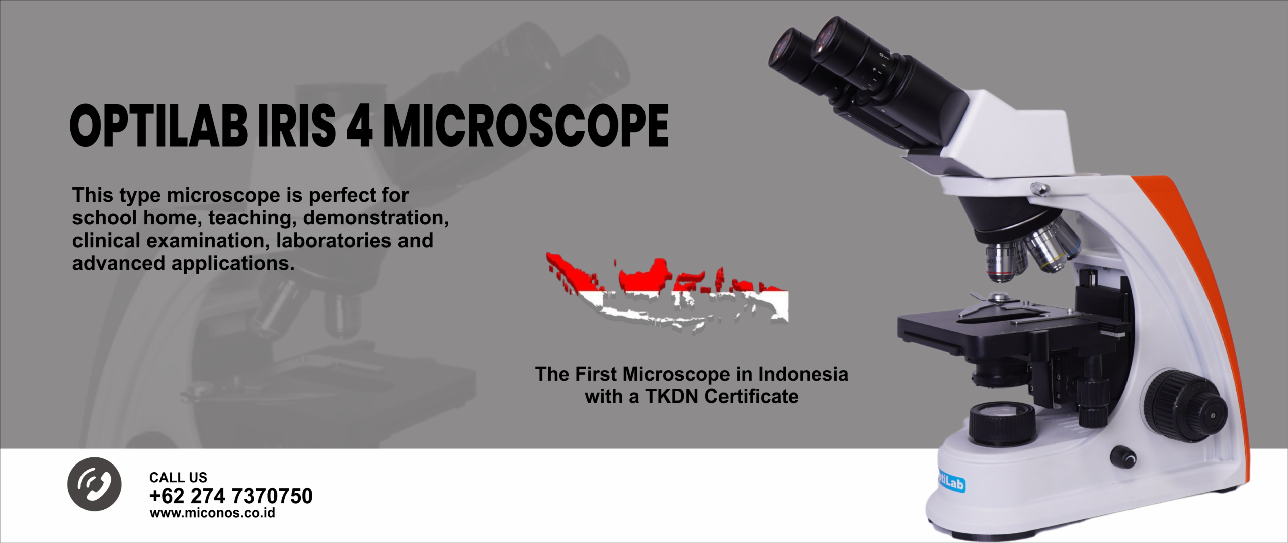 Banner-1-Optilab Iris 4 Microscope-ina